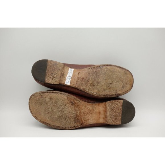 Cole Haan Brown Leather Buckle Toe Slip On Low Heel Flats Shoes Women's 10 B - Picture 4 of 11